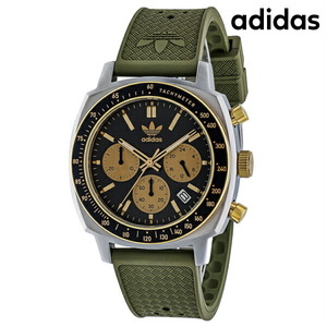 アディダス MASTER ORIGINALS ONE CHRONO 腕時計 adidas AOFH23504 グリーン カーキ