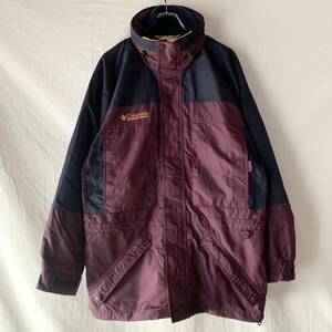 98年製 90s Columbia コロンビア West Ridge 3WAY マウンテンパーカー ナイロン フリース レイヤード ジャケット ヴィンテージ OLD 小豆 M