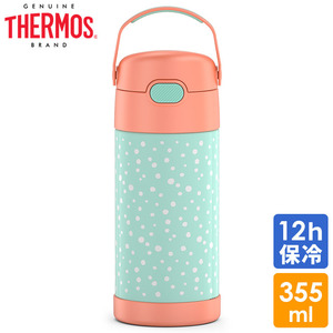 サーモス ステンレス ストロー 水筒 サーモス ステンレス水筒 パステルドット ストロー 350ml THERMOS 子供 無地