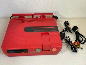 一部動作確認済　任天堂　シャープ　SHRAP　ツインファミコン　レッド　本体