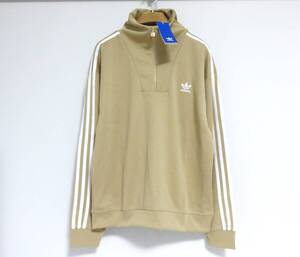 新品 adidas Originals アディカラー ファンネルネック トラックトップ XL マジックベージュ アディダス ハーフジップ ジャージ IX5215