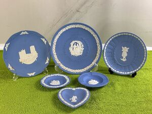 ◆HX143 食器 6点まとめ ウエッジウッド　ジャスパー　コレクション　工芸　陶芸　西洋陶器　WEDGWOOD　約2kg◆T