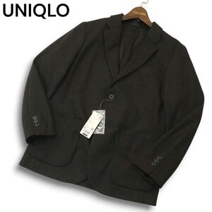 【新品 22AW】 UNIQLO ユニクロ 秋冬 ウールライク コンフォート 2B テーラード ジャケット Sz.S　メンズ 未使用 濃茶　A4T11016_A#N