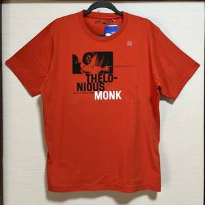 UNIQLO(ユニクロ) - MEN ブルーノートレコード UT グラフィック Tシャツ セロニアス・モンク オレンジ XLサイズ タグ付き 未使用 完売品