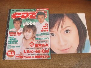 2312TN●CDでーた 1999.10.5●globe/鈴木あみポスター/ラルクアンシエル/B