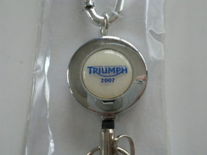 ★TRIUMPH/トライアンフ「トライアンフ２００７～カラビナ付きキーホルダー」未使用品