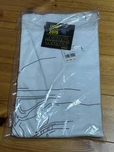 ユニクロ　スターウォーズ　Tシャツ　Lサイズ　UNIQLO STAR WARS　ストームトルーパー 線画