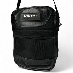 美品 DIESEL ディーゼル ショルダーバッグ ナイロン レザー ボディバッグ