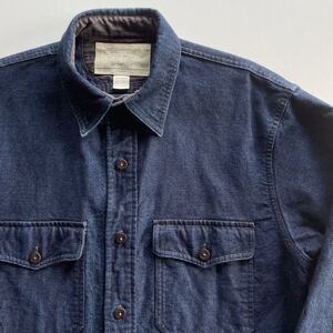 RRL “Harbor CPO Over Shirt” M インディゴ シャツ ジャケット USN ミリタリー Ralph Lauren ヴィンテージ