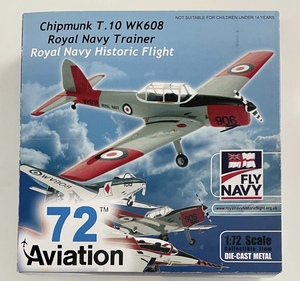 未使用品　Aviation72 1/72 デハビランドカナダDHC.1チップマンク イギリス海軍 ヒストリックフライト WK608 [AV7226005]