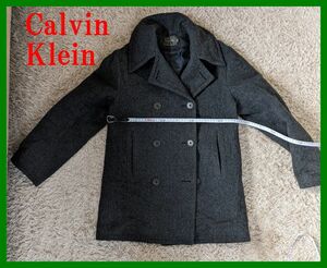 Calvin Klein ウールメルトン コートグレーM