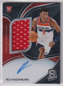 NBA RUI HACHIMURA AUTO 2019-20 PANINI SPECTRA PRIZM BASKETBALL ROOKIE CARD / 99 枚限定 八村塁 直筆 サイン ジャージオート REFRACTOR