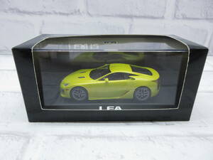 ミニカー　1/43　レクサス　LFA　イエロー　ディーラー正規品　モデルカー 