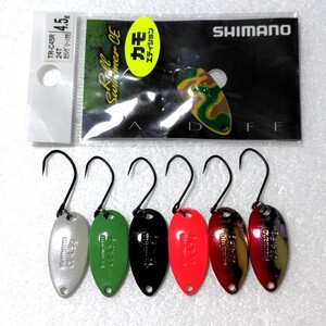 【新品&中古】シマノ SHIMANO ロールスイマー CE3.5g 7枚セット エリア 管釣り 渓流 限定 オリカラ 管理釣り場 ヤマメ 同梱歓迎 送料180円