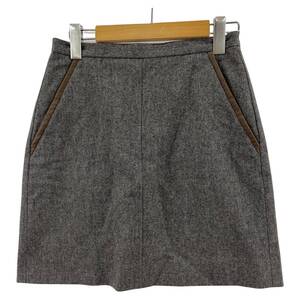 ゆうパケットOK A.P.C. アーペーセー ウール 台形 スカート sizeXS/グレー