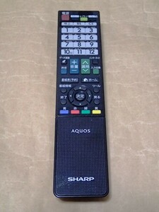 〈 SHARP 液晶テレビ リモコン GB069WJSA 0106380415 〉