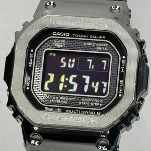 美品 G-SHOCK GMW-B5000GD-1JF タフソーラー 電波受信 電波ソーラー マルチバンド6 Bluetooth動作モバイルリンク メタルバンド ブラック