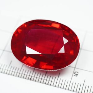 超大粒 60.31ct ピジョンブラッド 合成ルビー