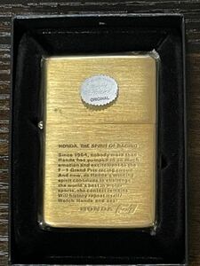 zippo HONDA F1 GOLD ホンダ ゴールド 1937レプリカ 1991年製 THE SPIRIT OF RACING フラットトップ 1937REPLICA イタヤコレクション