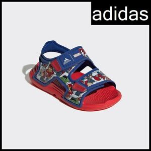 送料無料 G② 新品 adidas アディダス GY5533 マーベル スーパーヒーロー コラボ スパイダーマン スポーツ サンダル カラフル 13.0cm ①