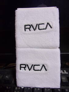 リストバンド 白色 2個セット RVCA 野球 テニス バトミントン スポーツ