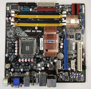 【中古パーツ】BIOS確認のみ、　ASUS P5E-VM HDMI マザーボード ＩＯパネル LGA775 ■MB4061