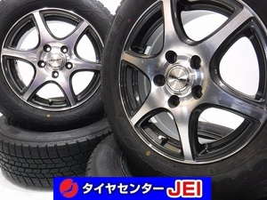 15インチ アイスナビ6 195/65R15 6J+43 114.3 セレナ 中古スタッドレスタイヤホイール【4本セット】送料無料(ASA15-0587）