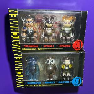 BE@RBRICK WATCHMEN 3pack A B 2種SET 新品 100％ ウォッチメン ベアブリック　メディコムトイ 2009年 MEDICOMTOY