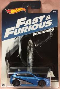 ★ ホットウィール / Hotwheels ～FAST&FURIOUS / ワイルドスピード～【 SUBARU WRX STI / スバル WRX STI 】◎新品◎