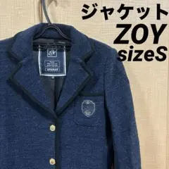 ZOY ゾーイ　ネイビー ブレザー ジャケット　36サイズ ウール混紡