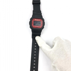 【中古】ジーショック G-SHOCK×SNAP-ON 30th DW-5600VT ブラック×レッド クオーツ　ジーショック[240024483859]