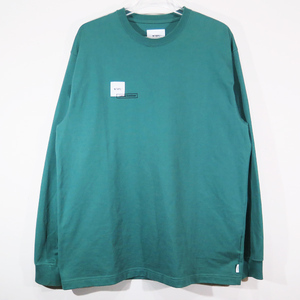 WTAPS ダブルタップス 21SS HOME BASE/LS/COPO 211ATDT-CSM06 ホームベース ロングスリーブ Tシャツ グリーン ロンT OCZ