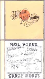 ☆NEIL YOUNG(ニール・ヤング)/Harvest(72年)＆NEIL YOUNG With CRAZY HORSE/Zuma(75年)◆説明不要の超大名盤のUS盤のCD２枚組セット！◇