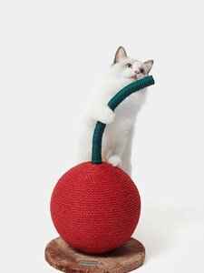 VETRESKA ベトレスカ チェリー キャット スクラッチボール 猫用 爪研ぎ ペット用品 デザイナーズ 海外取寄 CHERRY CAT SCRATCHING BALL