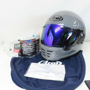 【試着のみ】【未使用】【美品】【シールド2枚】Arai アライ RAPIDE NEO ラパイドネオ フルフェイスヘルメット XLサイズ モダングレー 二輪