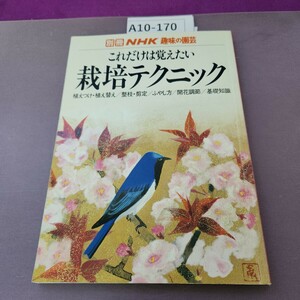 A10-170 別冊NHK 趣味の園芸これだけは覚えたい栽培テクニック 植えつけ・植え替え/整枝・剪定/ふやし方/開花調節/基礎知識