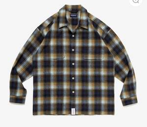 DESCENDANT 24 AW MILPITAS PLAID LS SHIRT COLOR : BROWN SIZE2 (MEDIUM)