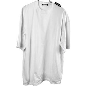Balenciaga(バレンシアガ) Shoulder Logo Tag T Shirt (white)