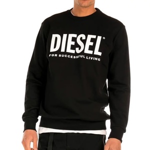 DIESEL スウェット　S-GIR-DIVISION-LOGO 00SWFH 0BAWT トレーナー ブラック XXLサイズ ディーゼル