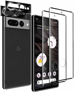 対応 2枚 Google Pixel 7 Pro スクリーンガラスフィルム + 2枚 Google Pixel 7 Pro カメラ