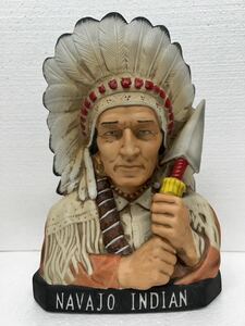 未開栓 古酒 KENTUCKY NAVAJO INDIAN ケンタッキー ナバホ インディアン ストレート バーボン ウイスキー 750ml 陶器