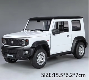 送料無料　ジムニーシエラ ダイキャスト製ミニカー ホワイト 白 1/24 SUZUKI jimmy