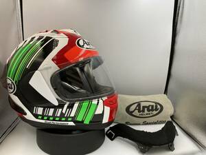 2019年製 アライ Arai RX7 X RX7-X RX-7 X REA SB ジョナサン レア フルフェイス ヘルメット XLサイズ ＆ スポイラー付き!! 程度良好!!