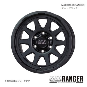 マッドクロス レンジャー 14インチ 4穴 4H 100 4.5J INSET45 ミラ イース トコット ムーヴ ホイール 1本 マットブラック MADCROSS RANGER