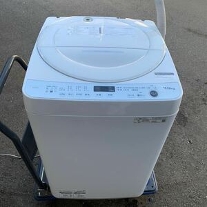 SHARP 全自動電気洗濯機　ES-GE7F-W 7.0kg 2022年製 動作確認済み