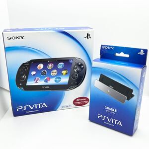 SONY PlayStation Vita PCH-1100 PS Vita 本体 クレードル付き プレイステーションヴィータ 通電確認済 現状品