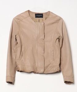 「UNITED ARROWS」 レザーブルゾン 36 ベージュ レディース