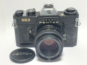 (310) ASAHI PENTAX ESⅡ アサヒ ペンタックス ES2 レンズ SMC TAKUMAR 1:1.8/55 一眼レフ フィルムカメラ