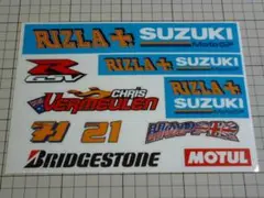 正規品 RIZLA SUZUKI MOTOGP スズキ ステッカー 1シート