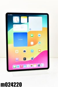 白ロム SIMフリー au SIM解 Apple iPad Pro 12.9inch(第4世代) Wi-Fi+Cellular 128GB OS17.5.1 シルバー MY3D2J/A 初期化済 【m024220】